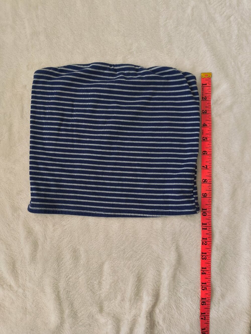 Forever 21 Navy White Striped Stretch Tube Top Bandeau Size S